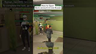 Opening Bank account in Live Russia mobile #liverussiamobile #liverussia #liverussiarp #gtarp #short