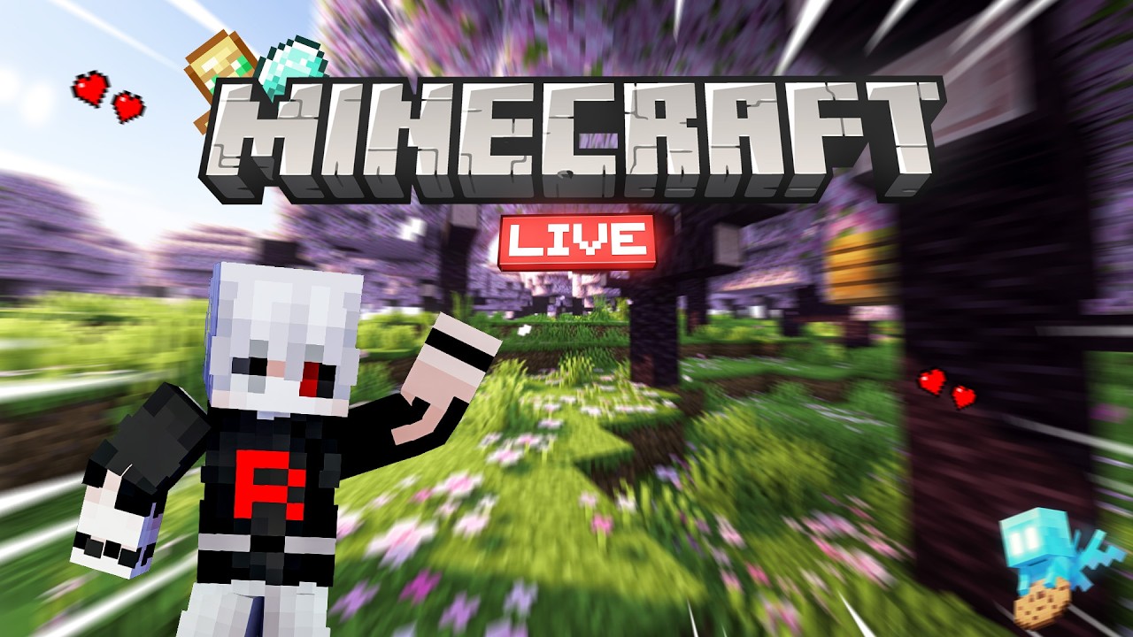 Minecraft Live Grind 🔴 | Non-Stop Farming & Progress! | Kikuu Playz