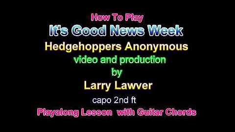 It's Good News Week, Hedgehoppers Anonymous