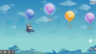 Ninja typing balloon letters screenshot 4