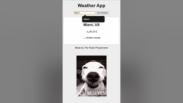 How to Build a Weather App with HTML, CSS & JavaScript Free API Guide Short #theflutistprogrammer
