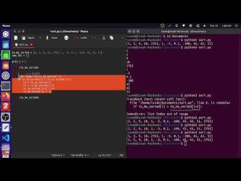 Python Tutorial | How to Create A Sorting Algorithm Using Python - YouTube