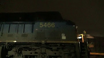 CSX ES40DC 5466 w/ Nice Horn Runs Light as M779-16 on 12/16/20
