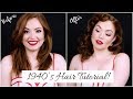 1940's HAIR TUTORIAL!!!    ||    Retro Victory Rolls