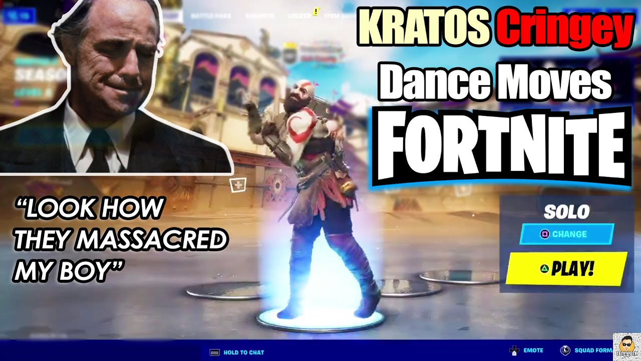 Kratos em Fortnite: veja o espartano em diversas dancinhas