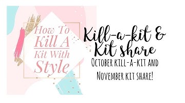 #htkakws | How to Kill a Kit With Style | October wrap-up and November plans | Katie