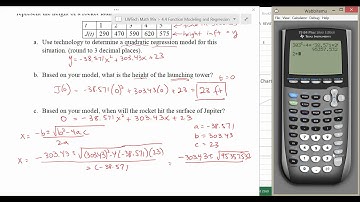 4.4.6 - Quadratic Regression (using Excel)