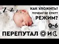 Как уложить ребенка 0-6 месяцев и как сделать так, чтобы ребенок спал всю ночь