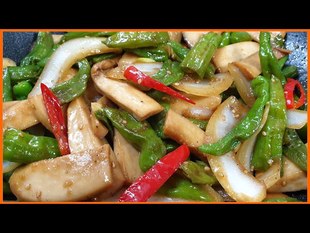 꽈리고추 새송이버섯볶음