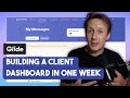 Building a customer dashboard for my marketplace with Glide