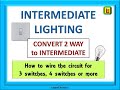 INTERMEDIATE LIGHTING. Convert 2 Way Lights to Intermediate 3 way switching.