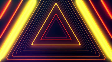 background futuristic hud triangle tunnel seamless vj loop 4k neon