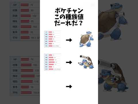 【ポケモンチャンピオンズ】この種族値だーれだ？#ポケモン