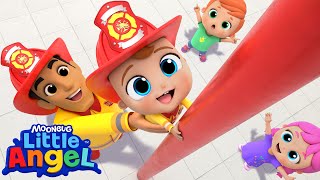 Safety at the Fire Station | @LittleAngel Kids Songs & Nursery Rhymes