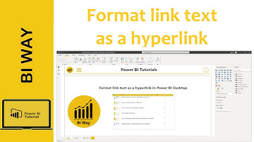 Format link text as a hyperlink in Power BI