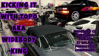 Whips By Wade : Topo &quot;WideBody King&quot; Shop Visit : Suburban Dually Widebody C8 for Forgiato Lowriders