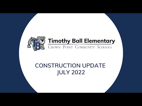 Construction Update - Timothy Ball Elementary School