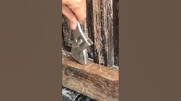 Smart idea to remove nails using a wrench #tricks #tooltricks #usa #diy #craft