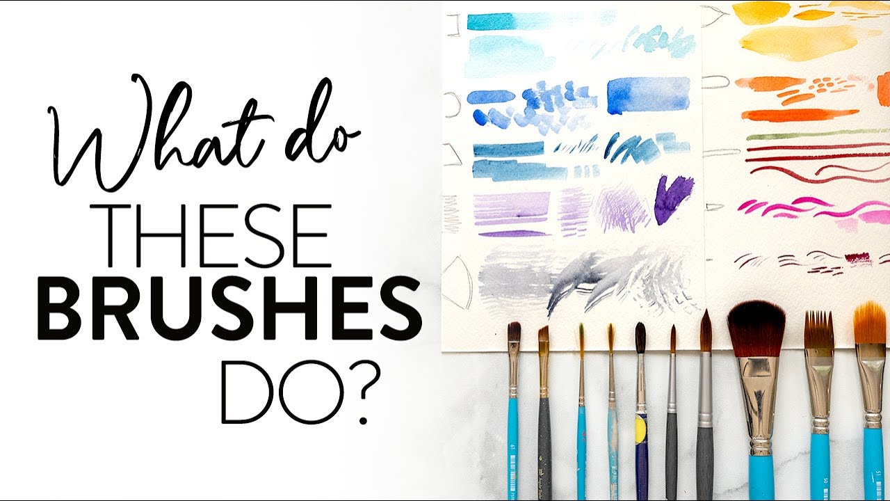 The GUIDE to watercolor brushes - YouTube