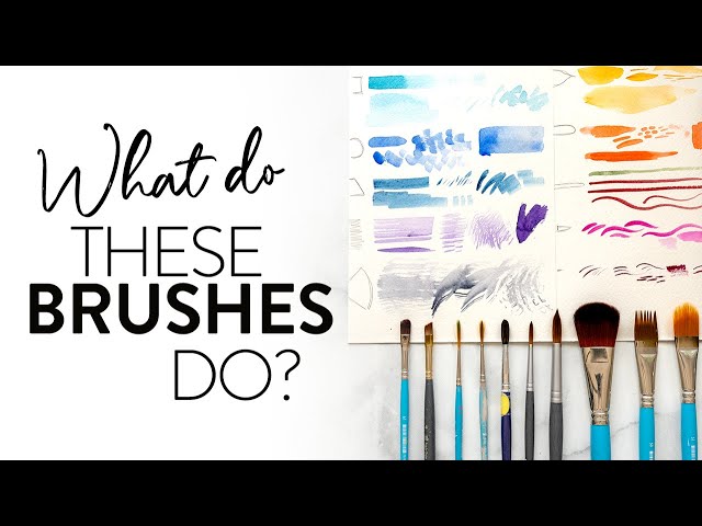 CONFUSED? Different Types Of WATERCOLOR BRUSHES, Their Uses & How To Choose  Them 