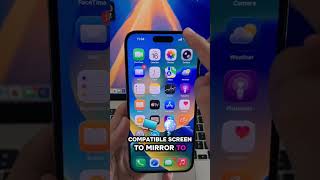 How to turn on screen mirroring on iPhone! #iphonetips #screenmirroring #tipsandtricks #ios26 #tech