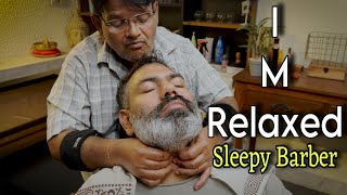 Amsr Intense head massage therapy , back massage, neck cracking by Indian barber SARWAN 💈Relax😮‍💨