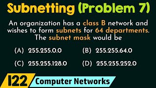 Subnetting (Solved Problem 7)