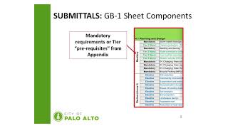 Residential Green Building Submittals