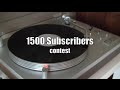 The vinyl corners 1500 subscribers contest m