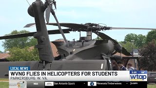 National Guard brings helicopters to Parkersburg high schools for recruitment