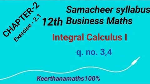 12th-Business Maths-Chapter-2 -Exercise 2.1-q.no.3,4