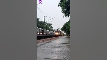 Beautiful crossing between EMU and Express train #shorts