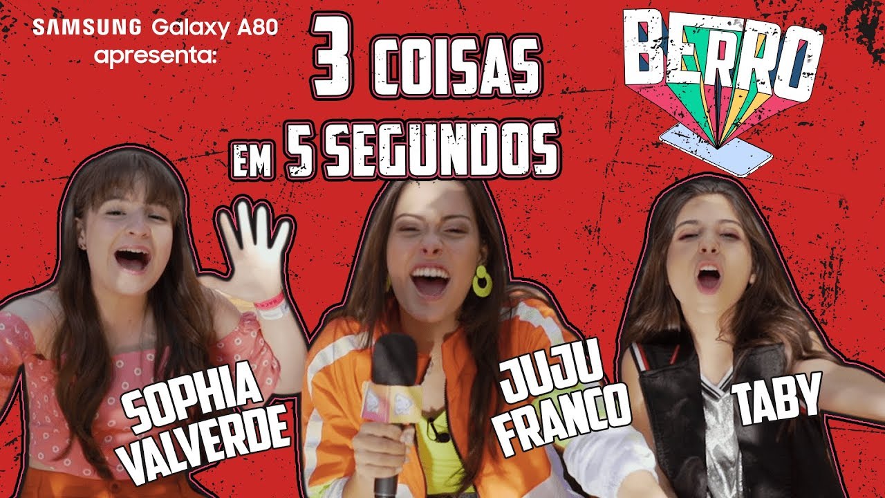 JUJU FRANCO, SOPHIA VALVERDE e TABY disputam 3 COISAS em 5 SEGUNDOS