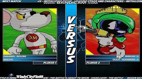 WCFITZ88 Mugen Battles | Danger Mouse & Rocko vs Marvin X & Duck Dodgers