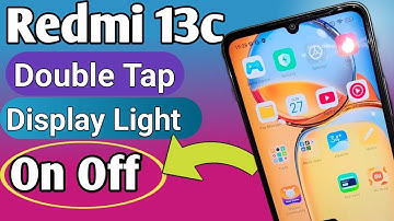 redmi 13c double tap lock screen on off