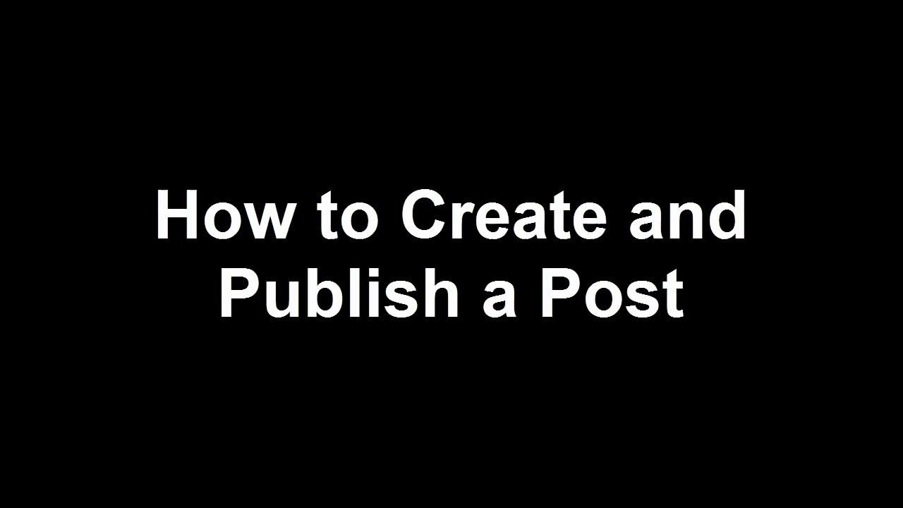 How to create and publish a post in WordPress - [WPAdmin.Support] - YouTube