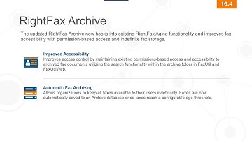 RightFax Archive Module