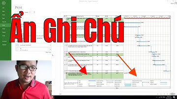 Làm thế nào để ẩn phần chú thích bên dưới khi in bảng tiến độ MS Project?