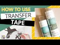 How to use transfer tape with vinyl  transfer tape 101 for beginners