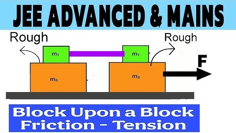 15) Four blocks friction problem | Block A is placed on block B and similarly block C is placed