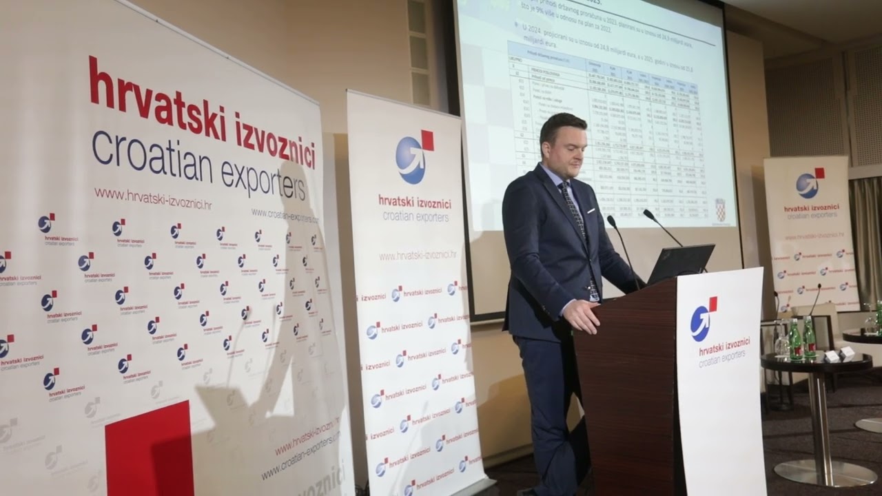 Ministar finacija Marko Primorac na poslovnom skupu Hrvatskih izvoznika