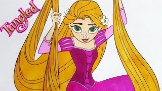 Colouring Princess Rapunzel's Tangled Adventures Coloring Rapunzel Book Pages