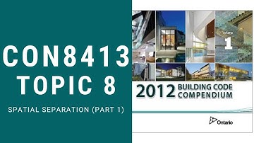 CON8413: TOPIC 8 part 1 (Spatial Separations)
