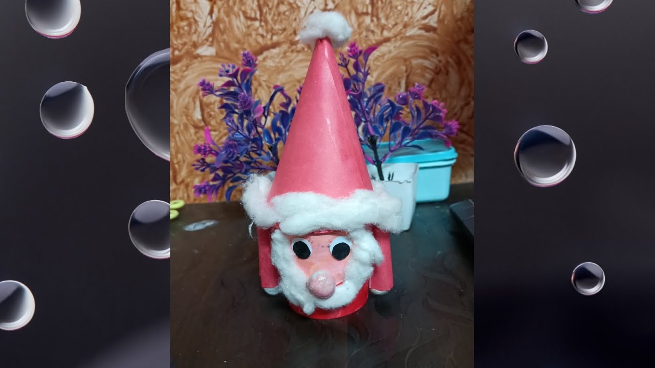 how to make Santa claus with paper cup||how to make Santa Claus ...
