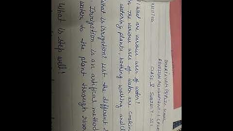 Bhartiyam Public School /Class 5/SST/Reision Assignment