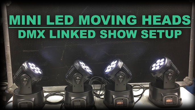 Mini LED moving head wash review. 7 x 10W RGBW CREE LED 