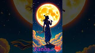 🌕 Lord Krishna Under the Moonlight❤️ | Manamohana Flute Music 💙🦚