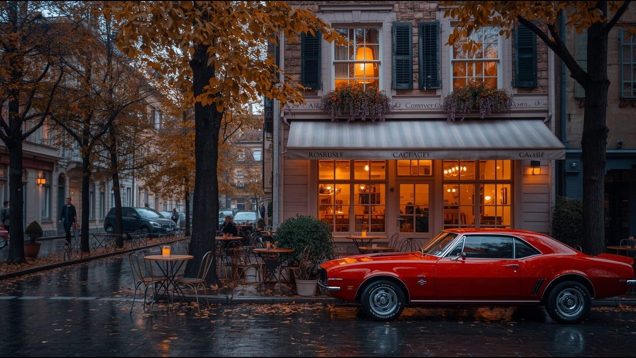 Rainy Days with Smooth Jazz☕ Cafe Ambience for Relaxing, Working and Chill