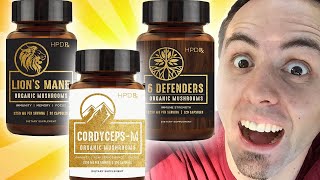 Vitamin Supplements For Immune System | HPD Rx Organic Mushroom Extracts Unboxing