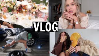 VLOG: TV storytime, flat tire, friends!